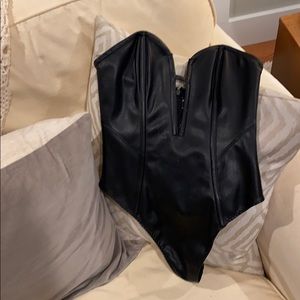 Victoria’s Secret Pleather Boustier
